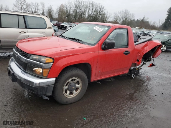 2006 Chevrolet Colorado LS with VIN 1GCCS148668186327, listed as a Copart auction lot 84711024 with 165,773 mi miles and Salvage Title. Bid and sale history available at carsss.com. Image 1.