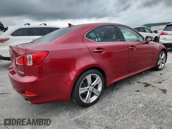 2012 Lexus IS 250 with VIN JTHBF5C2XC5173497, listed as a Copart auction lot 60824515 with 180,813 mi miles and Salvage title. Bid and sale history available at DreamBid. Image 3.