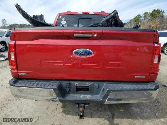 2021 Ford F-150 XL with VIN 1FTFW1E86MKE10888, listed as a Copart auction lot 46068465 with 60,690 mi miles and Salvage Title. Bid and sale history available at carsss.com. Image 6.
