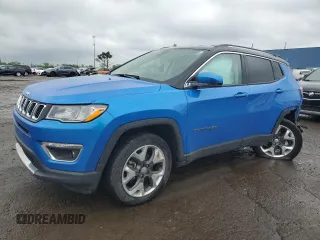 2019 Jeep Compass Limited с VIN 3C4NJDCB7KT647945, выставлен на аукционе Copart как лот 56949725 с пробегом 41 892 миль миль и Чистый • Clean title. История ставок и продаж доступна на DreamBid. Изображение 1.