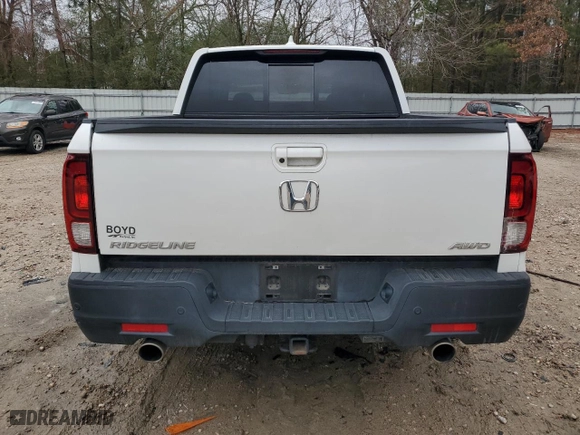 2023 Honda Ridgeline RTL-E with VIN 5FPYK3F77PB000373, listed as a Copart auction lot 44445135 with NaN miles and Salvage Title. Bid and sale history available at carsss.com. Image 6.
