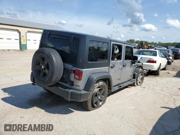2018 Jeep Wrangler JK Unlimited Sport S with VIN 1C4BJWDG4JL849953, listed as a Copart auction lot 65655094 with 134,578 mi miles and Salvage Title. Bid and sale history available at carsss.com. Image 3.