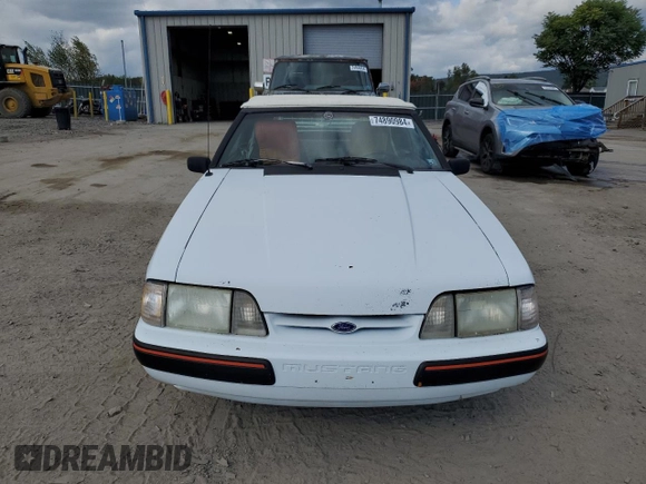 1989 Ford Mustang with VIN 1FABP44A5KF214843, listed as a Copart auction lot 74890984 with 65,601 mi miles and Clean title. Bid and sale history available at DreamBid. Image 5.