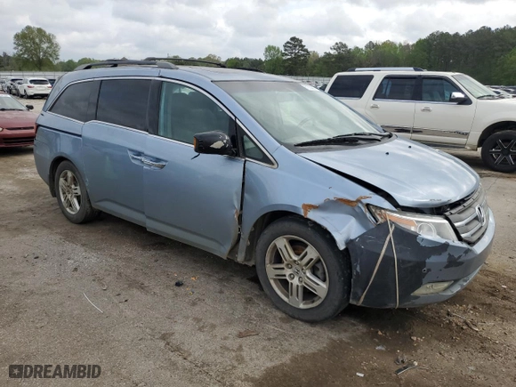 2013 Honda Odyssey Touring with VIN 5FNRL5H99DB057612, listed as a Copart auction lot 51053985 with 292,364 mi miles and Clean Title. Bid and sale history available at carsss.com. Image 4.