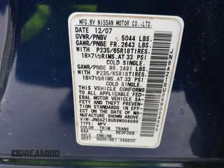 2009 Nissan Murano S with VIN JN8AZ18U89W004898, listed as a IAAI auction lot 41919412 with 237,172 mi miles. Bid and sale history available at carsss.com. Image 9.