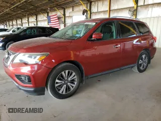 2017 Nissan Pathfinder S with VIN 5N1DR2MN0HC654897, listed as a Copart auction lot 64501285 with 129,075 mi miles and Clean title. Bid and sale history available at DreamBid. Image 1.