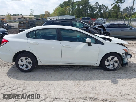2014 Honda Civic Sedan LX with VIN 2HGFB2F53EH500810, listed as a IAAI auction lot 41952317 with 137,567 mi miles. Bid and sale history available at carsss.com. Image 13.