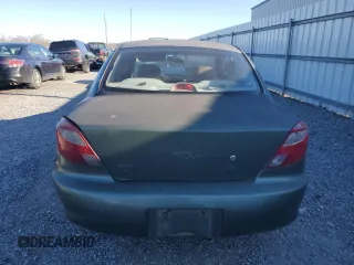 2002 Kia Rio with VIN KNADC123226128937, listed as a Copart auction lot 89225035 with 218,436 mi miles and Non Repairable. Bid and sale history available at carsss.com. Image 6.