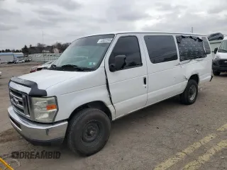 2008 Ford Econoline Passenger XL with VIN 1FBSS31L88DB06010, listed as a Copart auction lot 43622555 with 282,564 mi miles and Salvage Title. Bid and sale history available at DreamBid. Image 1.
