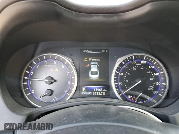 2015 Infiniti Q50 Premium with VIN JN1BV7AR6FM409737, listed as a Copart auction lot 53280395 with 65,963 mi miles and Salvage Title. Bid and sale history available at carsss.com. Image 9.