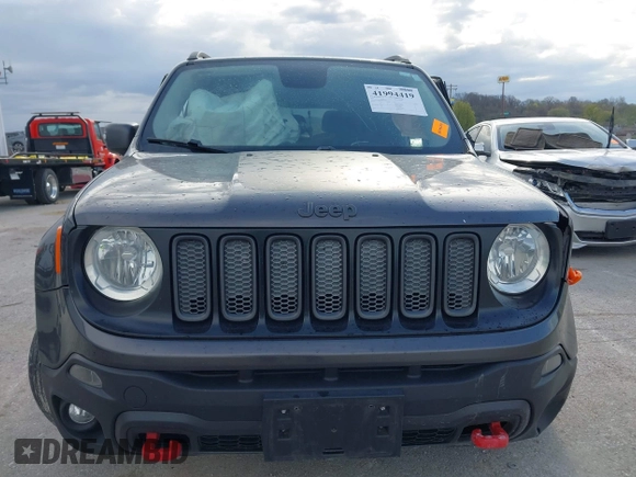 2017 Jeep Renegade Deserthawk with VIN ZACCJBCB2HPF51653, listed as a IAAI auction lot 41994419 with 115,444 mi miles and . Bid and sale history available at DreamBid. Image 12.