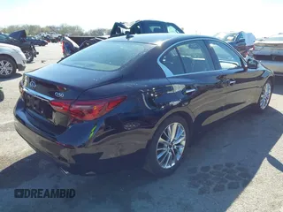 2020 Infiniti Q50 Premium with VIN JN1EV7AR3LM254279, listed as a IAAI auction lot 41877606 with 55,454 mi miles and . Bid and sale history available at DreamBid. Image 4.