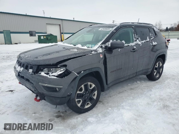 2017 Jeep Compass Trailhawk с VIN 3C4NJDDB5HT667425, выставлен на аукционе Copart как лот 42930605 с пробегом 65 982 миль миль и Списание • Salvage title. История ставок и продаж доступна на DreamBid. Изображение 1.