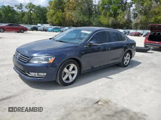 2015 Volkswagen Passat Wolfsburg Edition with VIN 1VWAS7A36FC108935, listed as a Copart auction lot 49623575 with 77,229 mi miles and Salvage title. Bid and sale history available at DreamBid. Image 1.