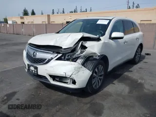 2016 Acura MDX w/Tech with VIN 5FRYD3H4XGB009265, listed as a IAAI auction lot 41691872 with 123,798 mi miles. Bid and sale history available at carsss.com. Image 2.