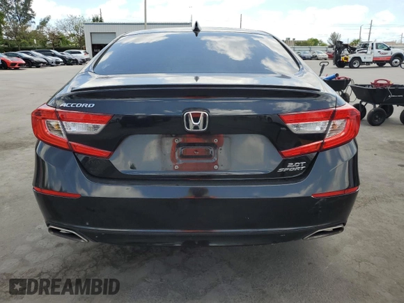 2021 Honda Accord Sport with VIN 1HGCV2F30MA014378, listed as a Copart auction lot 56096095 with 65,850 mi miles and Non repairable. Bid and sale history available at DreamBid. Image 6.