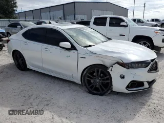 2019 Acura TLX w/A-Spec Pkg with VIN 19UUB1F61KA006305, listed as a Copart auction lot 81077674 with 82,763 mi miles and Salvage Title. Bid and sale history available at carsss.com. Image 4.