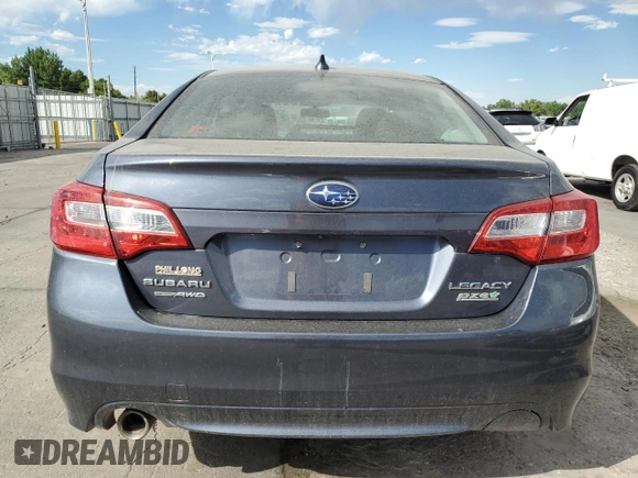 2016 Subaru Legacy Premium with VIN 4S3BNAC69G3060500, listed as a Copart auction lot 63344795 with Not provided miles and Salvage title. Bid and sale history available at DreamBid. Image 6.