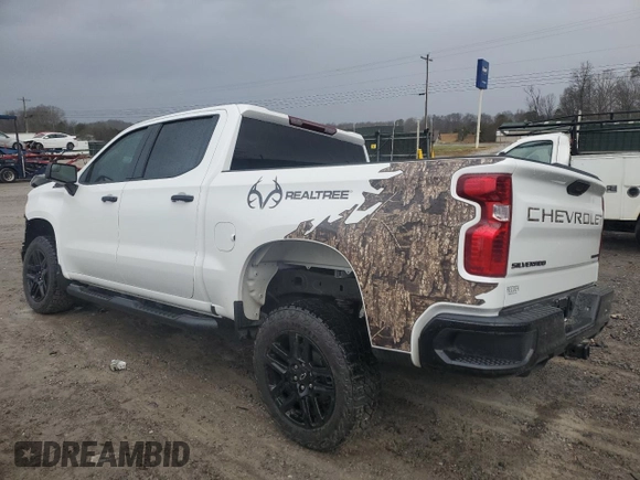 2024 Chevrolet Silverado 1500 Custom Trail Boss with VIN 3GCUDCEDXRG440495, listed as a Copart auction lot 86834844 with 4,136 mi miles and Salvage Title. Bid and sale history available at carsss.com. Image 2.