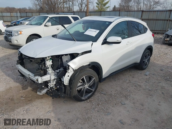 2022 Honda HR-V EX with VIN 3CZRU6H55NM767243, listed as a IAAI auction lot 41811186 with 33,445 mi miles. Bid and sale history available at carsss.com. Image 17.