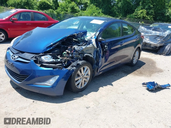 2015 Hyundai Elantra SE с VIN 5NPDH4AE8FH598863, выставлен на аукционе IAAI как лот 42400515 с пробегом 162 820 миль миль и . История ставок и продаж доступна на DreamBid. Изображение 2.
