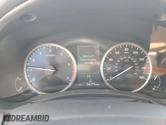 2020 Lexus NX 300 with VIN JTJAARBZ4L5011167, listed as a Copart auction lot 62017015 with 24,375 mi miles and Salvage title. Bid and sale history available at DreamBid. Image 9.