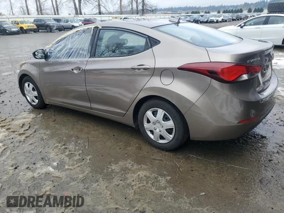 2016 Hyundai Elantra SE z VIN 5NPDH4AE2GH708016, wystawiony jako Copart lot #43999565 z przebiegiem 118 026 mil mil oraz Czysty tytuł • Clean title. Historia ofert i sprzedaży dostępna na DreamBid. Obrazek 2.