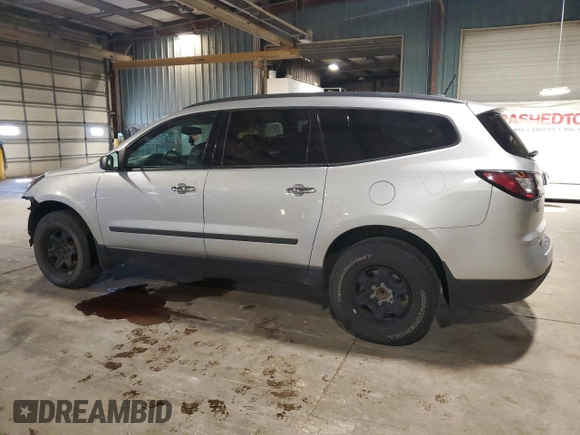 2017 Chevrolet Traverse LS with VIN 1GNKRFED4HJ165608, listed as a Copart auction lot 57944705 with 222,578 mi miles and Salvage title. Bid and sale history available at DreamBid. Image 2.