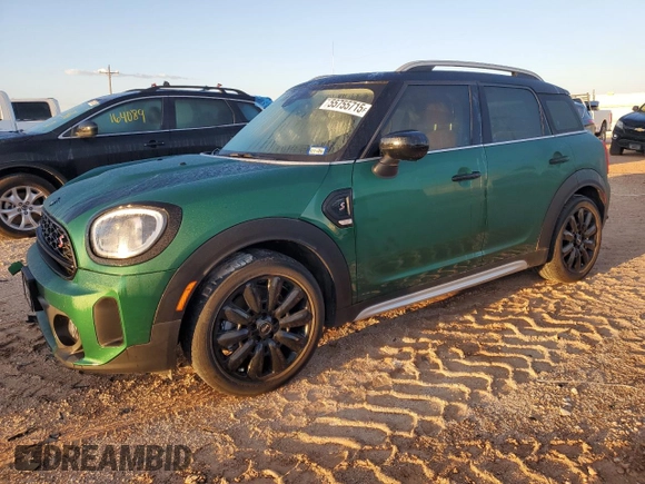 2022 MINI Countryman Cooper S with VIN WMZ53BR07N3N52547, listed as a Copart auction lot 55755715 with 30,204 mi miles and Salvage title. Bid and sale history available at DreamBid. Image 1.