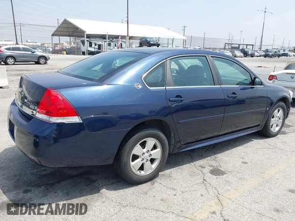 2009 Chevrolet Impala LT with VIN 2G1WT57K191307306, listed as a IAAI auction lot 42175381 with 120,874 mi miles and . Bid and sale history available at DreamBid. Image 4.