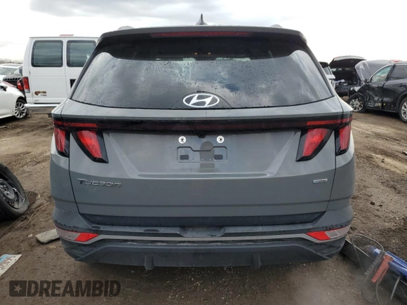 2024 Hyundai Tucson SEL with VIN 5NMJBCDE4RH383881, listed as a Copart auction lot 50635275 with 16,845 mi miles and Salvage Title. Bid and sale history available at carsss.com. Image 6.