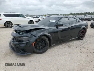 2023 Dodge Charger SRT Hellcat Widebody Jailbreak with VIN 2C3CDXL97PH514569, listed as a Copart auction lot 50168415 with 35,968 mi miles and Salvage Title. Bid and sale history available at carsss.com. Image 1.