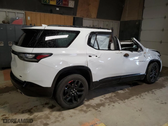 2021 Chevrolet Traverse Premier with VIN 1GNEVKKW4MJ230961, listed as a Copart auction lot 47524575 with 0 mi miles and Salvage Title. Bid and sale history available at carsss.com. Image 3.