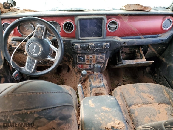 2022 Jeep Gladiator Rubicon with VIN 1C6JJTBMXNL173279, listed as a Copart auction lot 85455834 with 0 mi miles and Salvage Title. Bid and sale history available at carsss.com. Image 8.