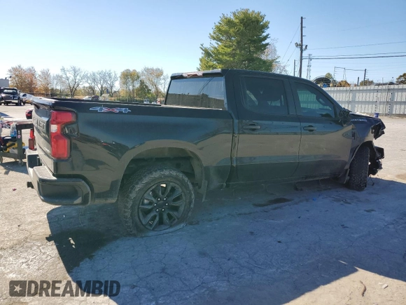 2019 Chevrolet Silverado 1500 Custom with VIN 1GCUYBEFXKZ272377, listed as a Copart auction lot 77071514 with 109,856 mi miles and Salvage Title. Bid and sale history available at DreamBid. Image 3.