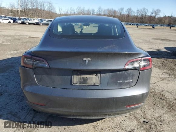 2021 Tesla Model 3 Long Range with VIN 5YJ3E1EB0MF055540, listed as a Copart auction lot 52463345 with 59,206 mi miles and Salvage Title. Bid and sale history available at DreamBid. Image 6.