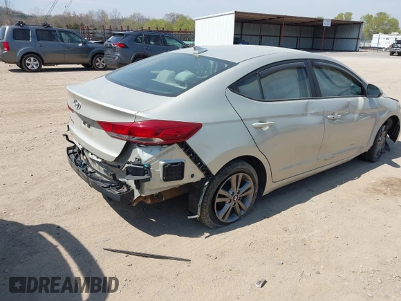 2017 Hyundai Elantra Limited with VIN 5NPD84LF1HH075595, listed as a IAAI auction lot 41899349 with 125,051 mi miles. Bid and sale history available at carsss.com. Image 4.