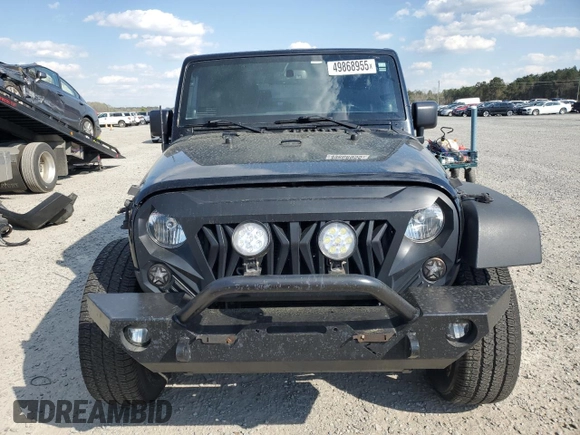 2014 Jeep Wrangler Sport with VIN 1C4AJWAG4EL233014, listed as a Copart auction lot 49868955 with 190,623 mi miles and Salvage Title. Bid and sale history available at carsss.com. Image 5.