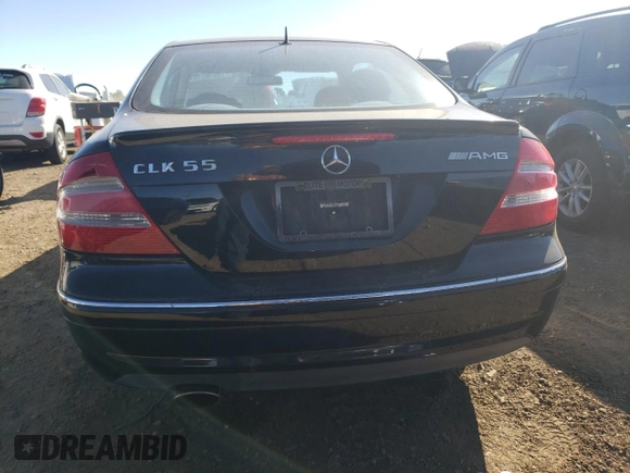 2005 Mercedes-Benz CLK 500 z VIN WDBTJ75J55F122201, wystawiony jako Copart lot #75910714 z przebiegiem 122 599 mil mil oraz Czysty tytuł • Clean title. Historia ofert i sprzedaży dostępna na DreamBid. Obrazek 6.