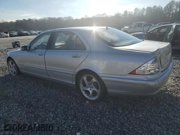 2004 Mercedes-Benz S-Class 4.3L with VIN WDBNG70JX4A424402, listed as a Copart auction lot 85068814 with 169,431 mi miles and Salvage Title. Bid and sale history available at carsss.com. Image 2.