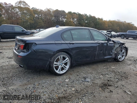 2014 BMW 7 Series 740Li with VIN WBAYE4C56ED138285, listed as a Copart auction lot 84256374 with 88,258 mi miles and Salvage Title. Bid and sale history available at carsss.com. Image 3.
