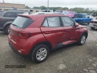 2020 Hyundai Venue SEL with VIN KMHRC8A36LU015522, listed as a Copart auction lot 53579694 with 43,841 mi miles and Salvage Title. Bid and sale history available at DreamBid. Image 3.