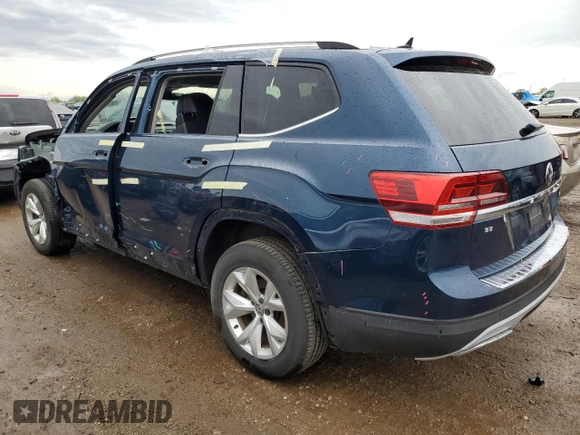 2018 Volkswagen Atlas SE with VIN 1V2LR2CA0JC541907, listed as a Copart auction lot 58746275 with 83,437 mi miles and Salvage title. Bid and sale history available at DreamBid. Image 2.