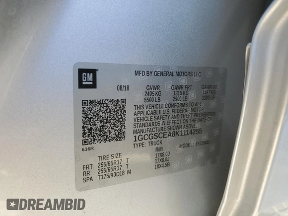 2019 Chevrolet Colorado 2WD LT с VIN 1GCGSCEA8K1114255, выставлен на аукционе Copart как лот 85980384 с пробегом 78 854 миль миль и Списание • Salvage title. История ставок и продаж доступна на DreamBid. Изображение 12.