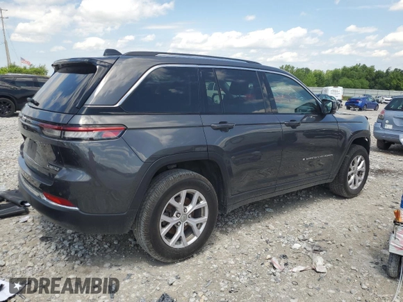 2022 Jeep Grand Cherokee Limited with VIN 1C4RJHBG8N8540881, listed as a Copart auction lot 62585285 with 60,736 mi miles and Clean title. Bid and sale history available at DreamBid. Image 3.