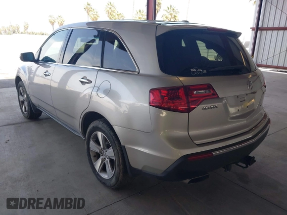 2011 Acura MDX Tech Pkg with VIN 2HNYD2H6XBH540055, listed as a IAAI auction lot 42118332 with 143,444 mi miles. Bid and sale history available at carsss.com. Image 3.