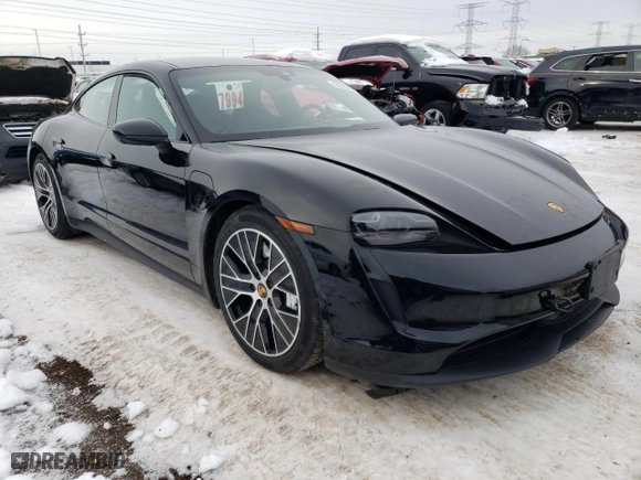 2021 Porsche Taycan 4S with VIN WP0AB2Y11MSA44173, listed as a Copart auction lot 38360244 with 11,982 mi miles and Salvage Title. Bid and sale history available at carsss.com. Image 4.