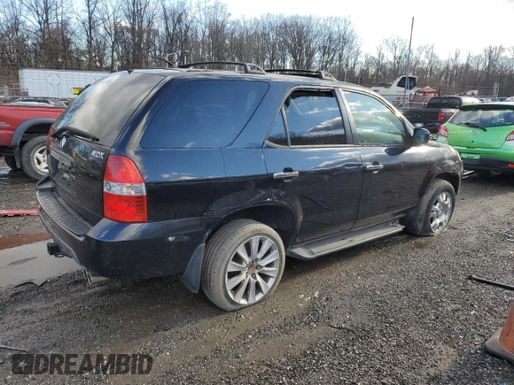 2001 Acura MDX with VIN 2HNYD18271H524448, listed as a Copart auction lot 84850514 with 0 mi miles and Salvage Title. Bid and sale history available at carsss.com. Image 3.