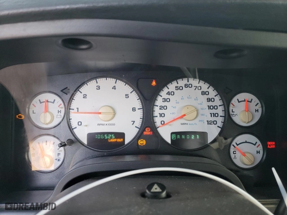 2003 Dodge Ram 1500 ST with VIN 1D7HA16D33J665172, listed as a Copart auction lot 74494984 with 106,525 mi miles and Clean Title. Bid and sale history available at carsss.com. Image 9.