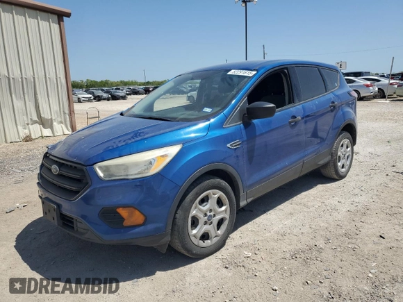 2017 Ford Escape S with VIN 1FMCU0F70HUE54268, listed as a Copart auction lot 52291615 with 131,296 mi miles and Salvage Title. Bid and sale history available at carsss.com. Image 1.